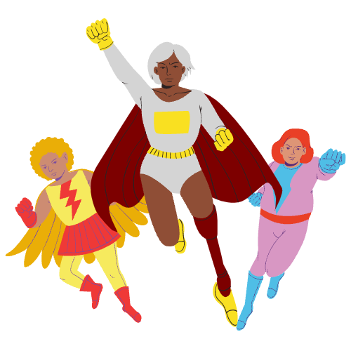 Superhero cutout